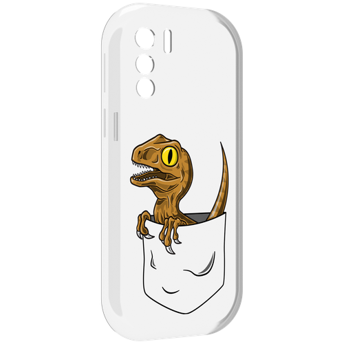 Чехол MyPads динозавр в кармане для UleFone Note 13P задняя-панель-накладка-бампер
