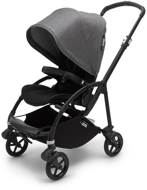 Коляска прогулочная Bugaboo Bee 6 шасси Black (Black/Black/Grey Melange)