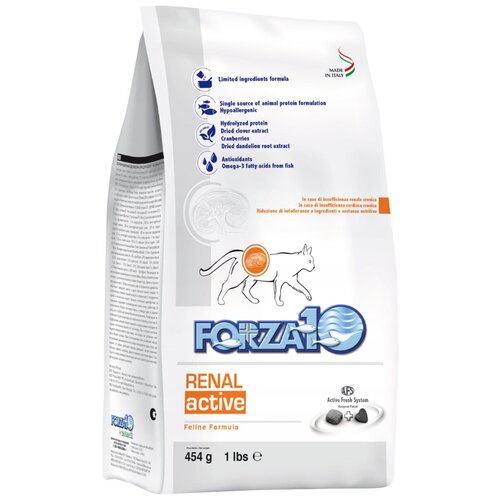 FORZA10 CAT RENAL ACTIVE для взрослых кошек при хронической почечной недостаточности (0,45 кг)