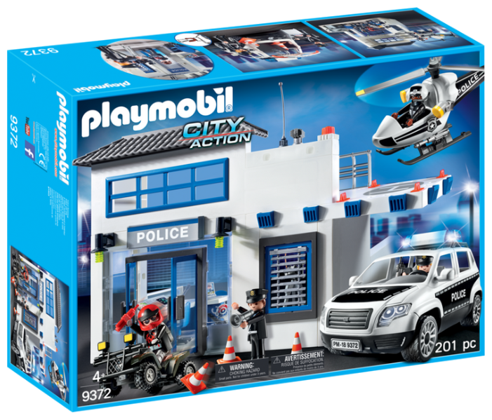 playmobil 9372 city action police station