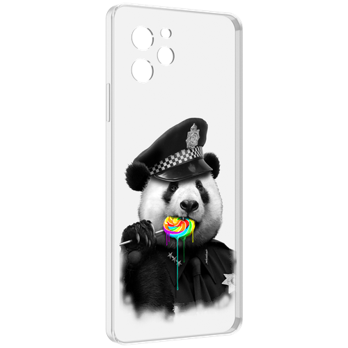 Чехол MyPads Панда полиция для Huawei Nova Y61 / Huawei Enjoy 50z задняя-панель-накладка-бампер