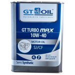 GT OIL 8809059408636 Масло GT Turbo Max SAE 10W-40 API SJ/CF 4 л - изображение