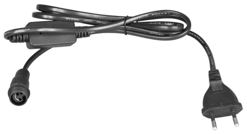 Комплект покдлючения для уличных гирлянд 230В/4А цвет провода черн 303-500