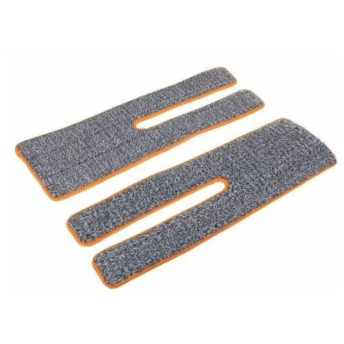 Набор насадок для плоской швабры с отжимом, 38х12 см, микрофибра, 2 шт