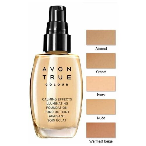 AVON / Тональное средство True Colour оттенок Спокойное сияние, светло-бежевый, 30мл