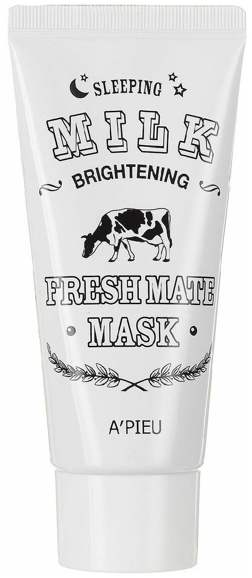 Маска для лица и тела. APIEU Fresh Mate Milk mask (Brightening) 50мл 8 КЮ