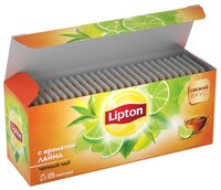 Чай черный Lipton с ароматом лайма в пакетиках, 25 шт.