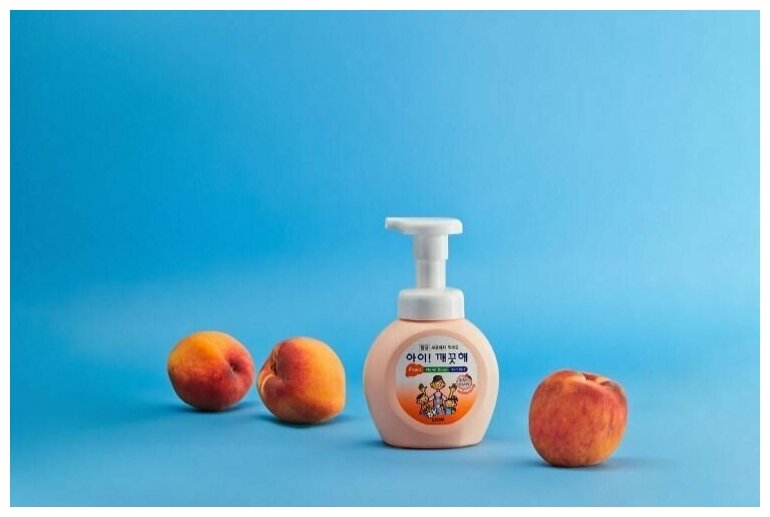 Мыло пенное CJ Lion для рук Ai-Kekute с ароматом персика, увлажнение, флакон-дозатор, 250 мл - фото №13