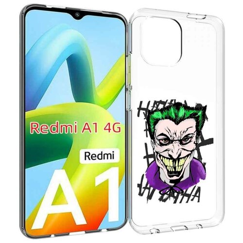 Чехол MyPads Джокер-крейзи для Xiaomi Redmi A1 задняя-панель-накладка-бампер