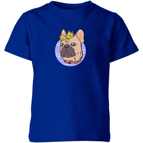 Футболка Us Basic, размер 6, синий детская футболка король бульдог 104 темно розовый