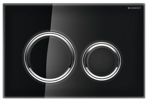 <b>Кнопка</b> смыва GEBERIT 115.884.SJ.1 Sigma 21 Смывная клавиша <b>для</b> <b>унитаза</b> Sigma21 двойной смыв, чёрный 