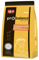 Корм для собак ProBalance (3 кг) Immuno Puppies Small & Medium