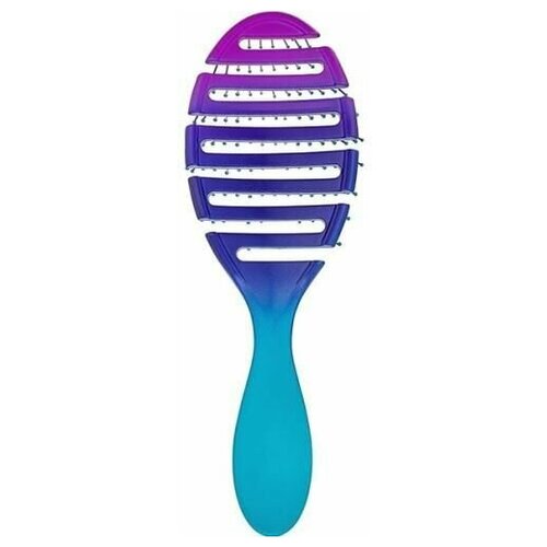 WET BRUSH, FLEX DRY - OMBRE TEAL Щетка для быстрой сушки волос (омбре) с мягкой ручкой