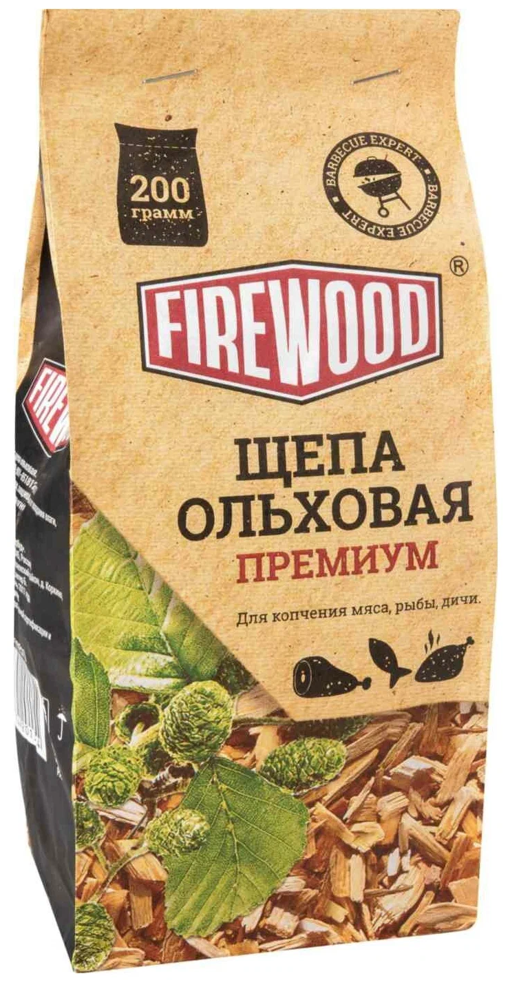 Firewood Щепа для копчения премиум ольха 200 г