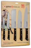 Набор Samura Harakiri 5 ножей SHR-0250 коричневый 