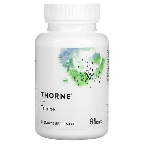 Таурин, Taurine, Thorne Research, 90 капсул