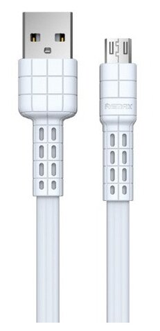 Плоский кабель Micro USB, Remax RC-116m Armor Series Data Cable, белый