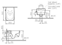 Унитаз-биде VitrA Metropole 7672B003-1584