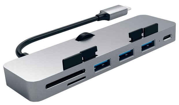 USB-концентратор Satechi Aluminum Type-C Clamp Hub Pro разъемов: 4