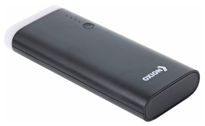 Внешний аккумулятор OXION, 3 USB, 10000 мАч, Li-ion, 2 A, пластик, черный