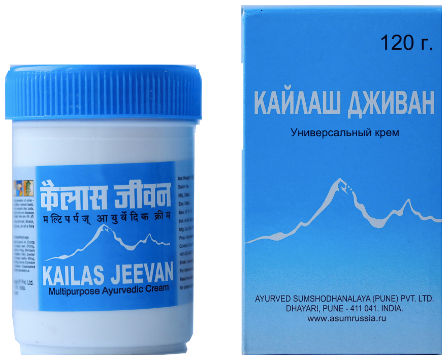 KAILAS JEEVAN (Кайлаш Дживан) крем-бальзам аюрведический), 120 г