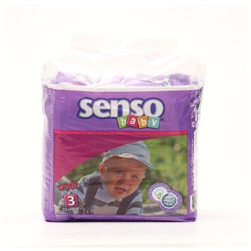 Подгузники «Senso baby» Midi (4-9 кг), 22 шт