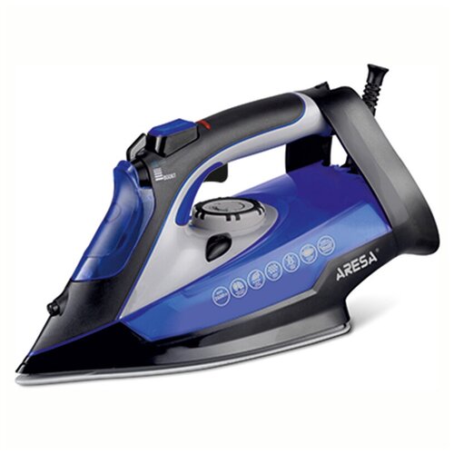 Утюг Aresa AR-3120 2100-2600 Вт керам подошва Подача пара 300гмин Паровой удар 120мин авт откл 539700₽