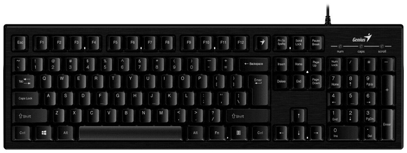 Клавиатура Smart KB-101 USB, 105 клавиш, черный () GENIUS 31300006414 (1 шт.)