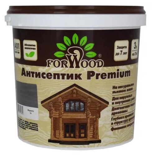 Антисептик FORWOOD PREMIUM 4607017518892 цвет серый 3 л