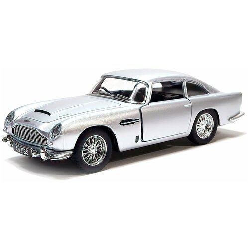 Масштабная модель Aston Martin DB5 инерционный механизм, двери открываются / 13 см Серый