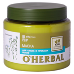 O'Herbal Маска для сухих и тусклых волос с экстрактом льна - изображение