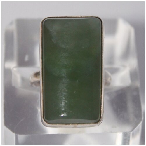 Кольцо-кулон True Stones, нефрит, размер 17.5, зеленый