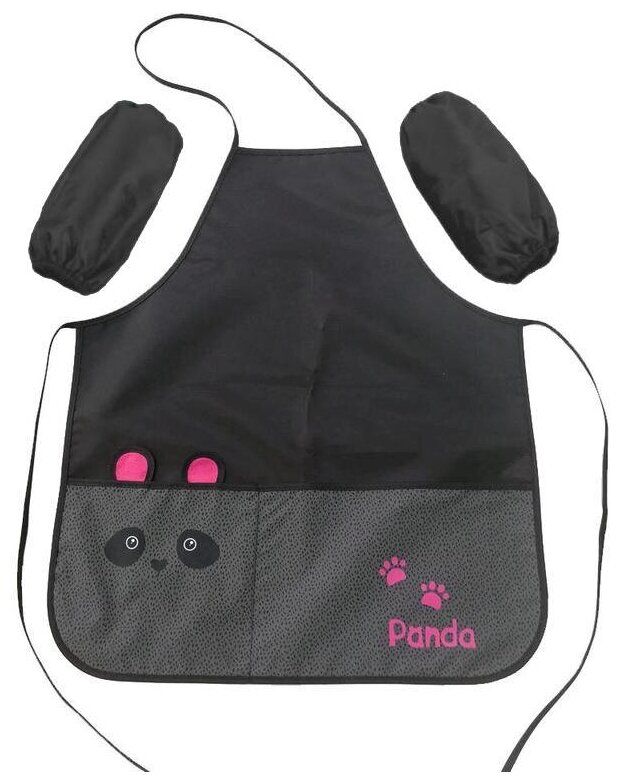 Фартук для труда №1 School Panda 2 кармана, нарукавники