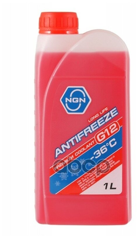 Антифриз Ngn G12-36 (Red) Antifreeze 1Л V172485621 NGN арт. V172485621