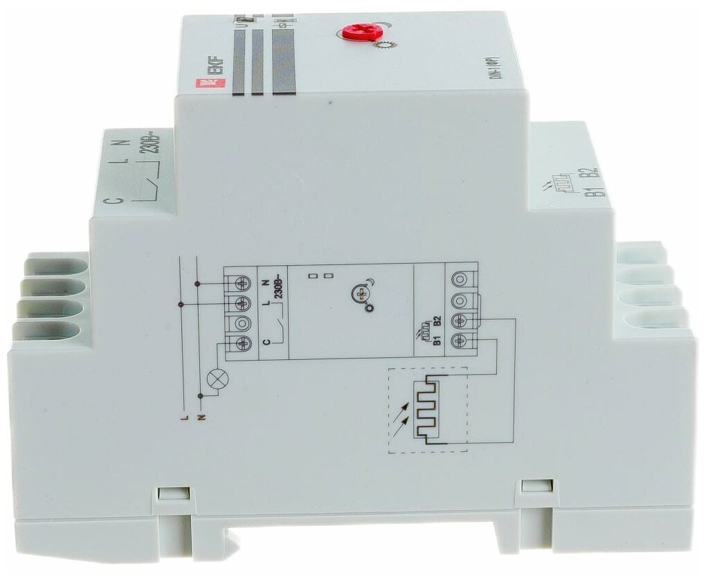 Сумеречный выключатель для распределительного щита EKF fr-din-1-25 белый