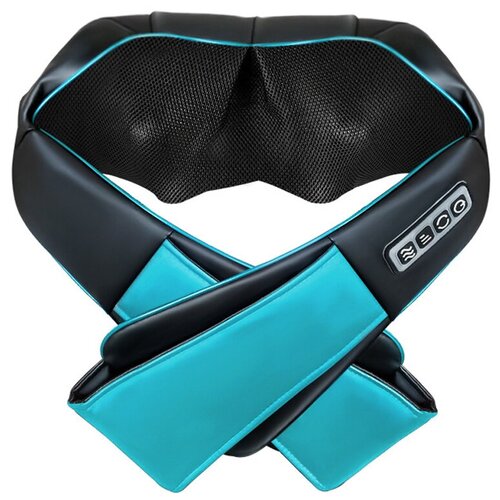 Массажер воротниковый для спины, шеи и плеч KZ0308 электрический, 16 роликов, с ИК прогревом, 12/220В