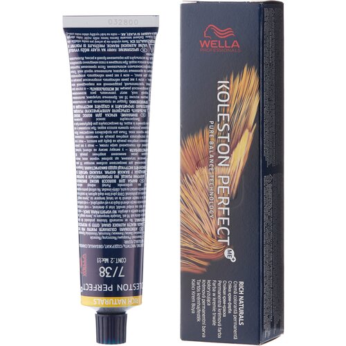 Wella Professionals Koleston Perfect Me+ Rich Naturals краска для волос, 7/38 Пряный бисквит, 60 мл