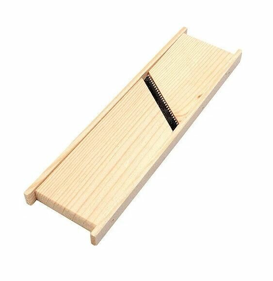 фото МХТ Терка-овощерезка для корейских салатов, дерево, нержавеющая сталь, 25 х 7 см/