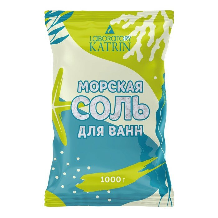 Соль Для Ванн Детская Морская соль для ванн Laboratory Katrin мелкокристаллическая, 1000 г