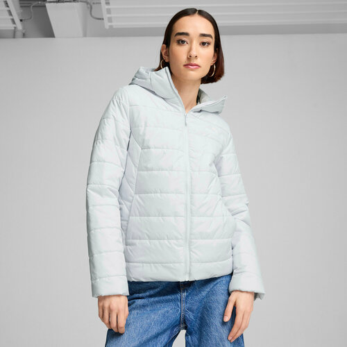 фото Куртка puma essentials hooded padded jacket, размер xs, белый