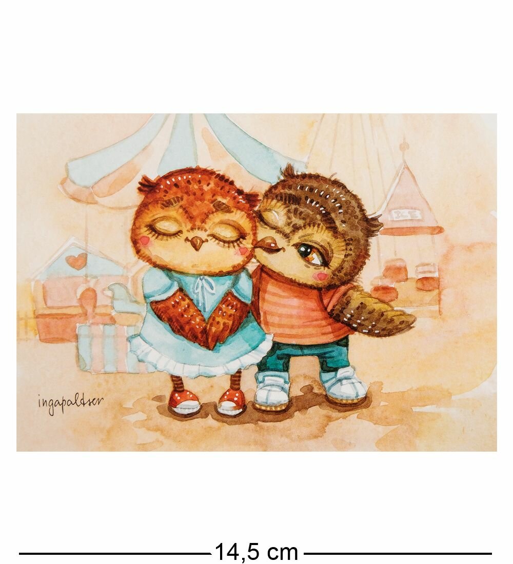 SZ 128 Почтовая открытка  Яркие чувства  14 8х10 5