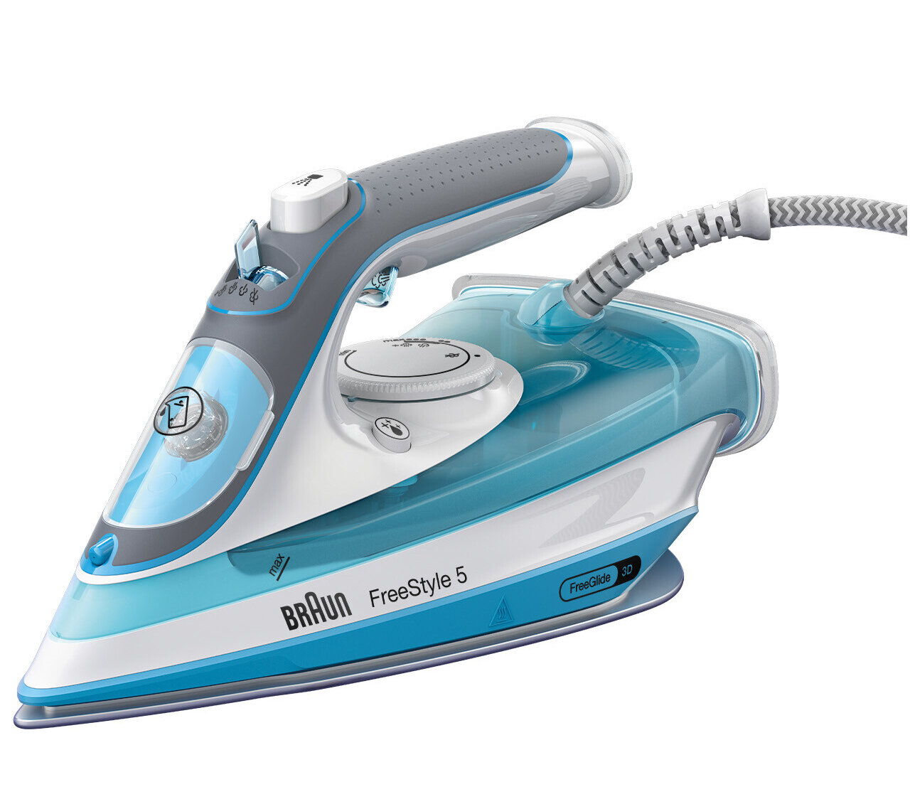 Утюг BRAUN FreeStyle 5 SI5006BL (Цвет: Белый/Голубой; Подошва: SuperCeramic) — фото 1