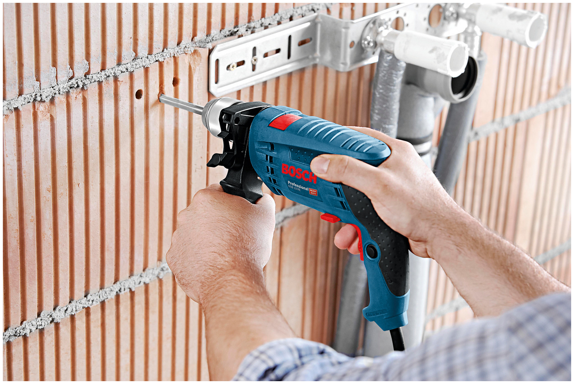 Ударная дрель Bosch GSB 13 RE 600Вт - фото №3
