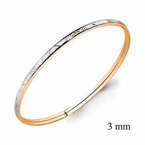 Жесткий браслет Diamant online красное золото 585 проба золочение длина 18 см 43335₽