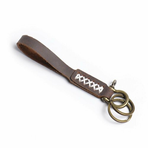 Брелок KESHBAG, темно-коричневый