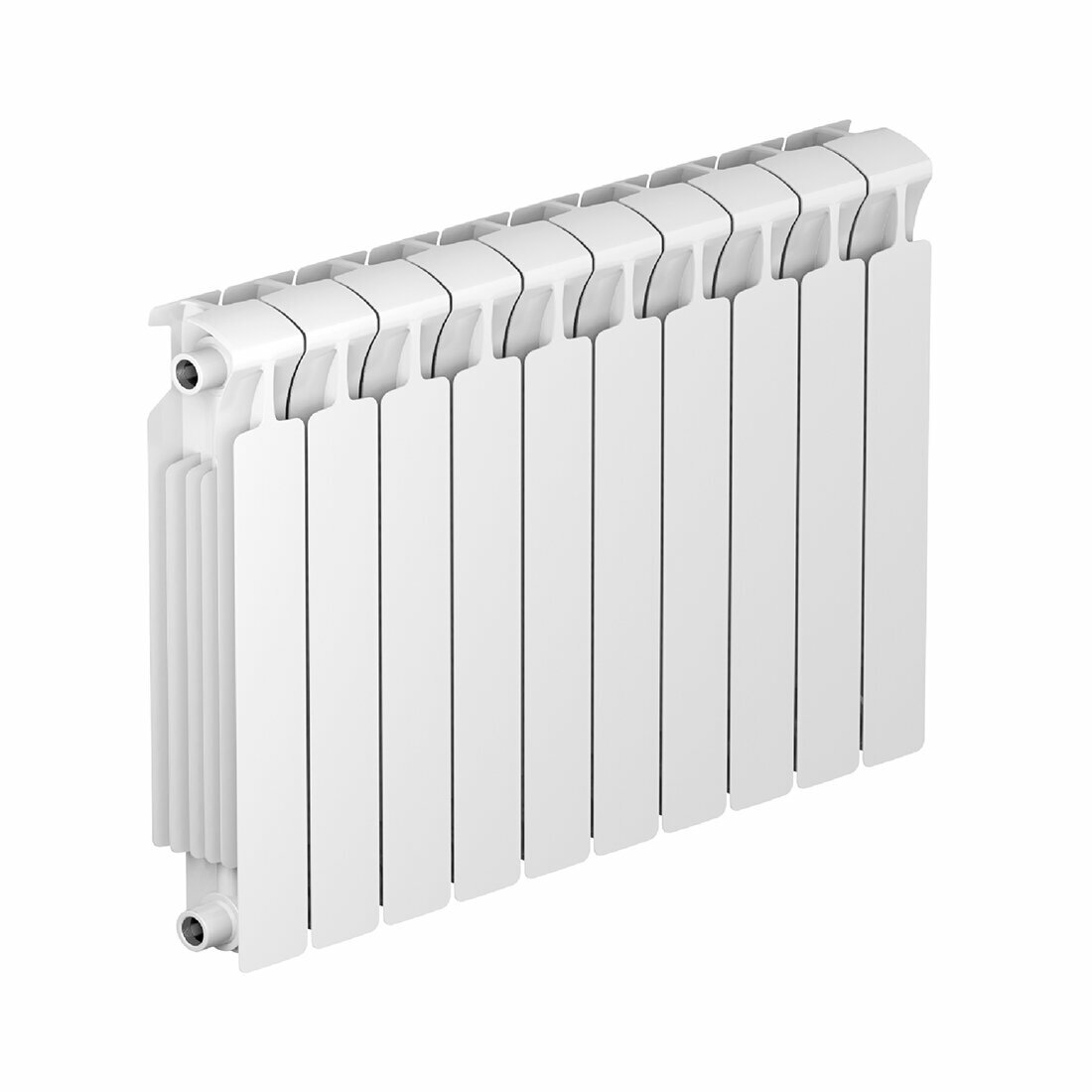 Радиатор RIFAR Monolit 500 10 секций боковое подключение RAL 9016 белый (RM50010)