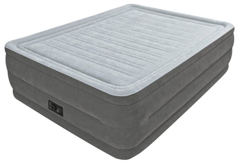Надувная кровать Comfort-Plush 152х203х56см, встроенный насос 220V intex 64418