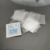 Прозрачные квадратные стеклянные предметы для микроскопа, 100 шт, 22x22mm