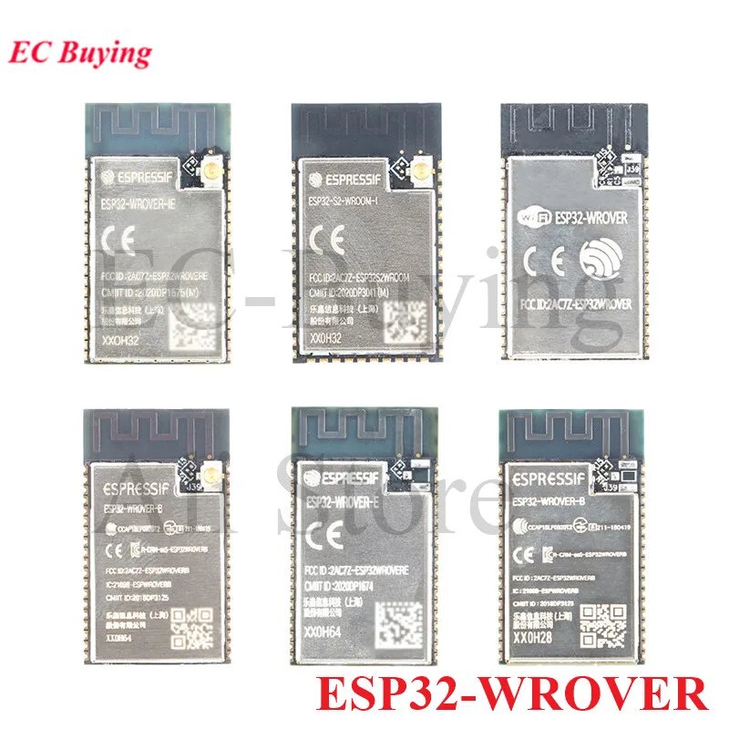 ESP32-WROVER Wi-Fi модуль 4/8/16 МБ, WROVER-E-N16R8