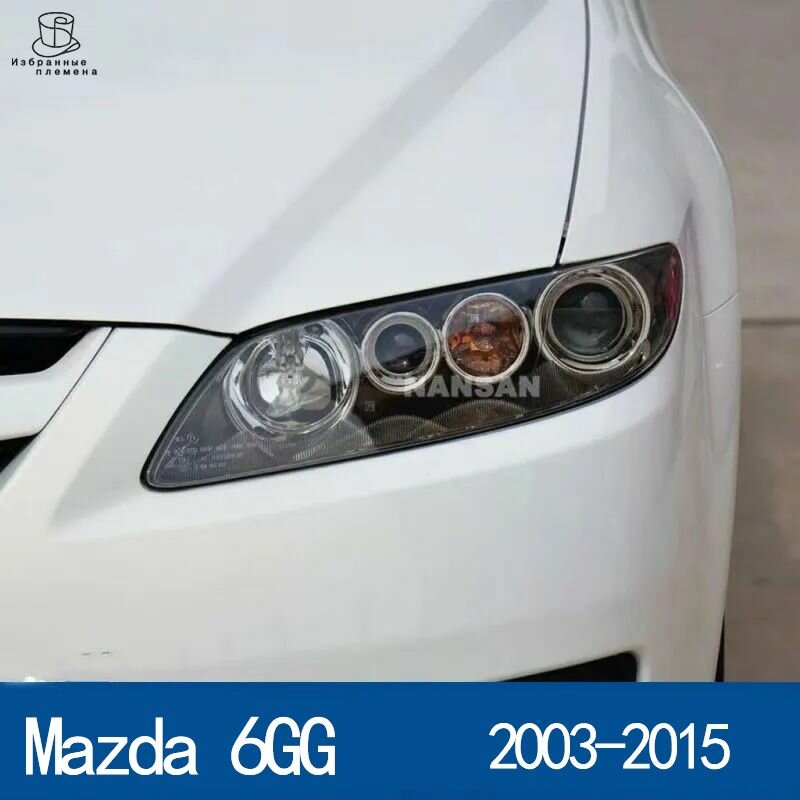 Фара автомобильная MAZDA 6 (Фон из черного золота)левая сторона 1 шт — фото 1